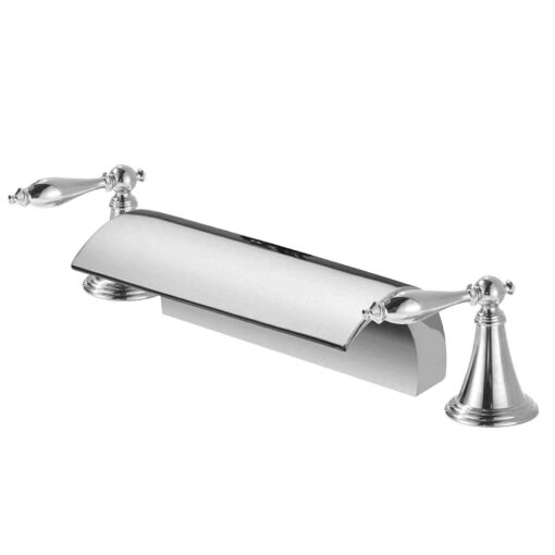 Two Handle Three Hole Brass Lavatory Vanity Faucet